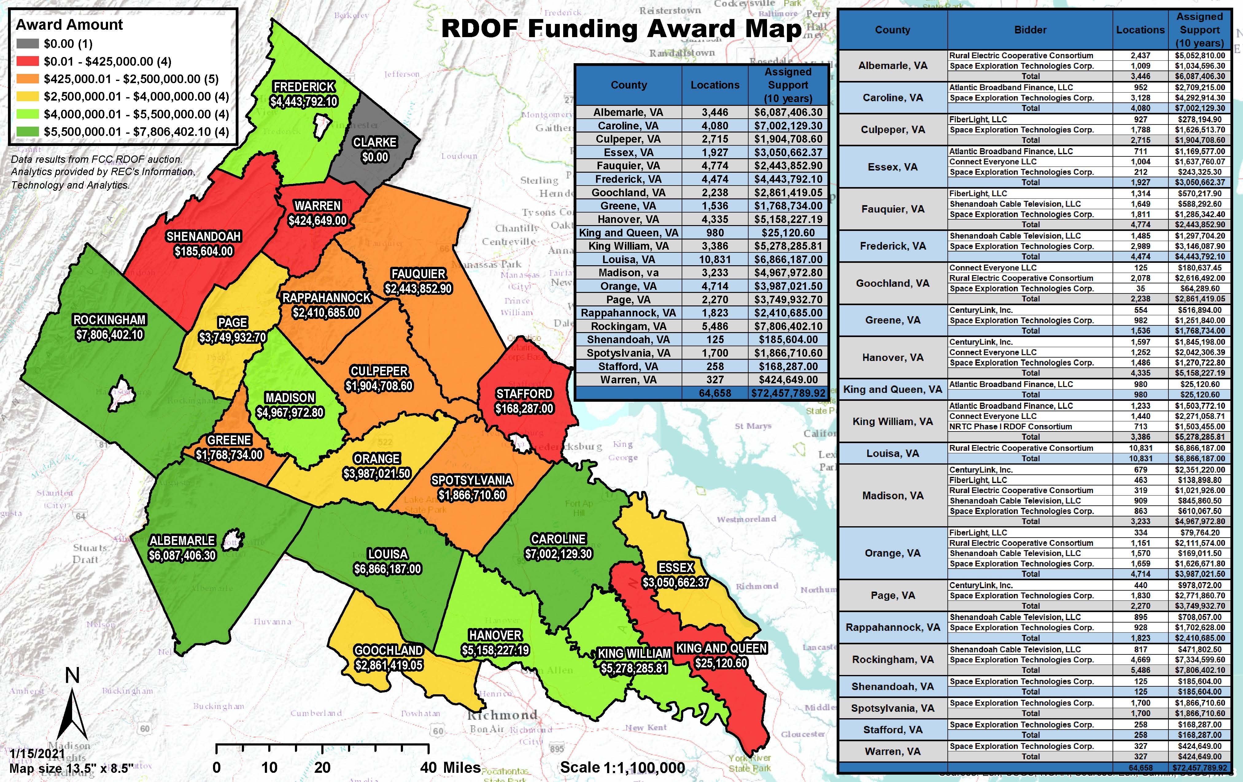 RDOF Funding Award Map myrec